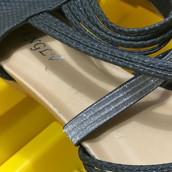 Women's Flat Sandal Flip Flops Open Toe Strap Zipper Back Flatform Wedge Sandals - Picture 10 of 16